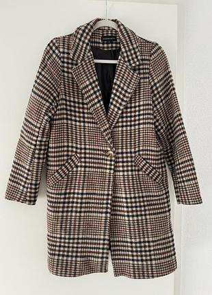 Пальто в клітинку vanessa scott s розмір made in italy
