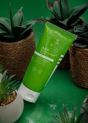 Гель-пілінг lambre aha face cleanser/ гель 3 в 1 для лица/средство для очищения лица
