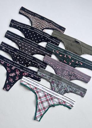 Трусики виктория сикрет victoria’s secret трусы стринги комплект