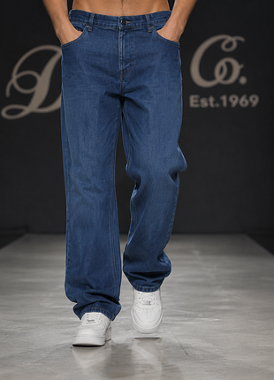 Джинси чоловічі denim co. сині xl бавовна з поліестером