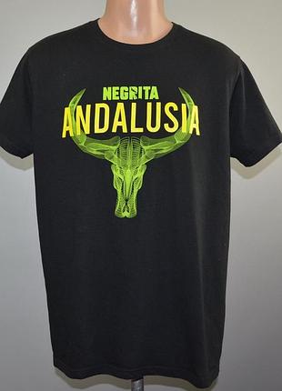 Футболка, мерч negrita andalusia (xl) b&c
