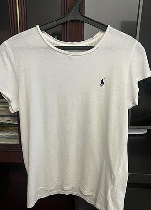 Базова біла футболка ralph lauren б/у