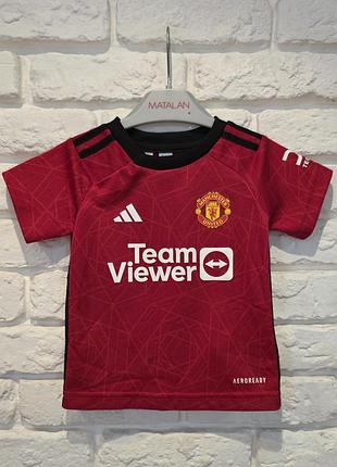 Футболка adidas manchester united на 6-9мес, 74см
