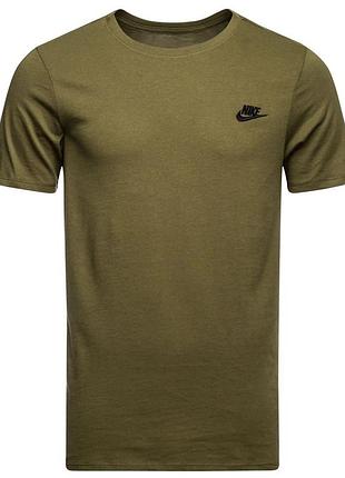 Оригінал футболка чоловіча nike sportswear tee club embroidered ftra / 827021-395