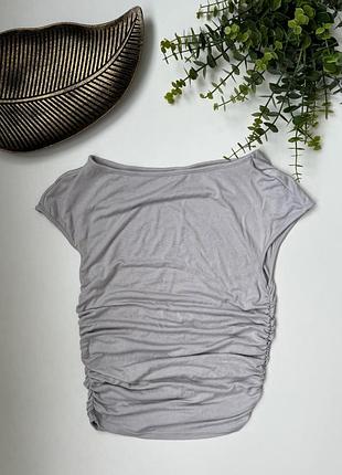 Топ в сірому кольорі h&m