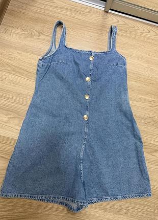 Комбінезон, джинсовий zara xl, носила на м