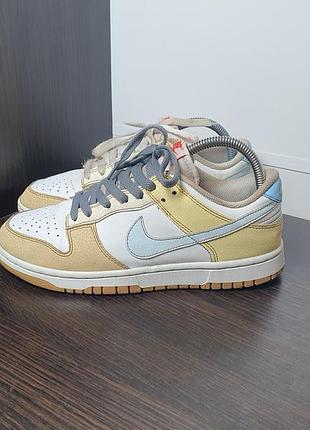 Кросівки nike dunk low white/beige(оригінал)