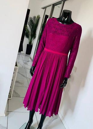 Вечернее кружевное платье boohoo occasion, размер uk 14 (l/xl)