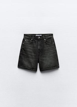 Джинсові шорти zara mom в розмірі 36