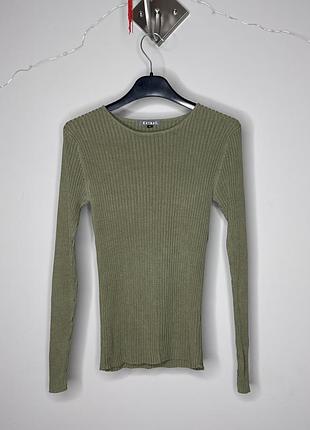 Оливковий шовковий лонгслів katmai, xs/s