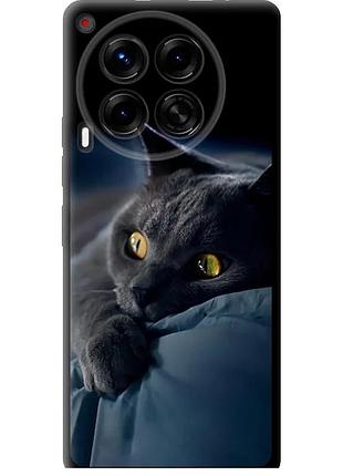 Чехол tpu на телефон tecno camon 30 4g дымчатый кот "825b-3712-58250"