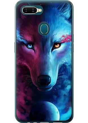 Чехол силиконовый на телефон oppo a12 арт-волк "3999u-2557-58250"