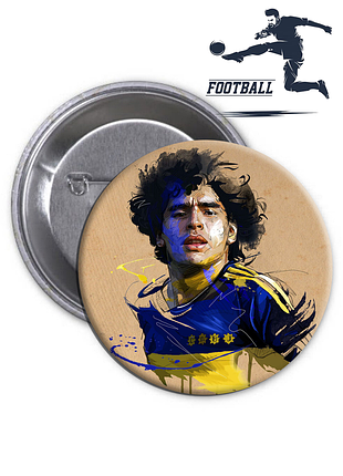 Значок diego maradona | дієго марадона (02) футбол