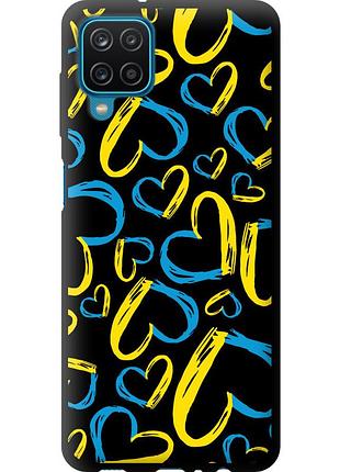 Чехол tpu патриотический на телефон samsung galaxy a12 a125f сердца ua "5292b-2201-58250"