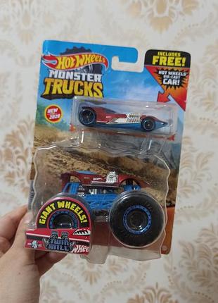 Новый набор hot wheels monster trucks twin mill 2-в-1 оригинал mattel