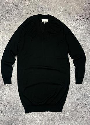 Maison margiela line 4 100% wool made in italy платье туника свитер s