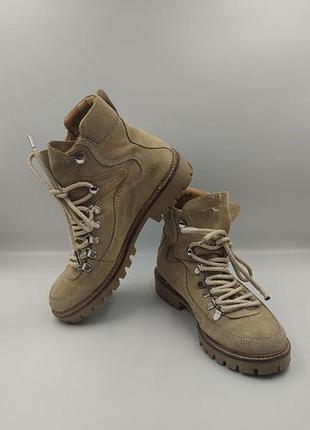 👟 mango suede hiking boots — люксовые замшевые ботинки-хайкеры 37 размер