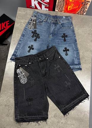 Шорти джинсові chrome hearts