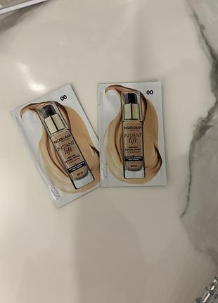 Пробники антивікової тональної основи deborah milano instant lift instant lifting effect foundation.