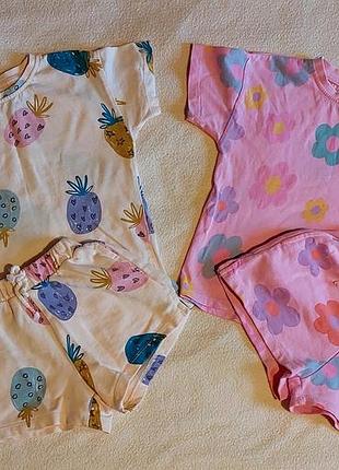 Летние костюмы для девочки от zara на 2-3 года.
