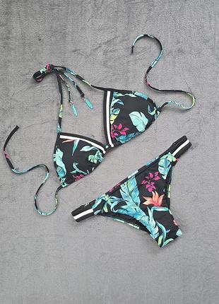 Купальник роздільний, бікіні, квітковий принт, seafolly, s-m розмір.