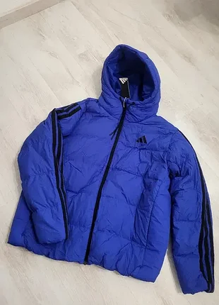 Оригинал...пуховик adidas ess clima warm 3-stripes новая
