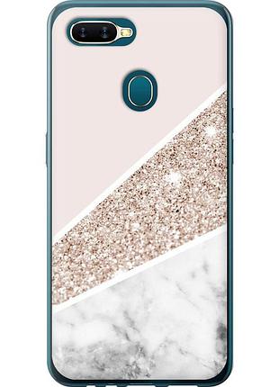 Чехол силиконовый на телефон oppo a12 пастельный мрамор "4342u-2557-58250"