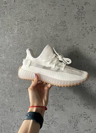 Кросівки жіночі adidas yeezy 350 v2 white crema. sale