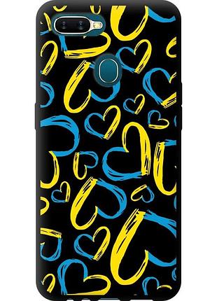 Чехол tpu патриотический на телефон oppo a12 сердца ua "5292b-2557-58250"