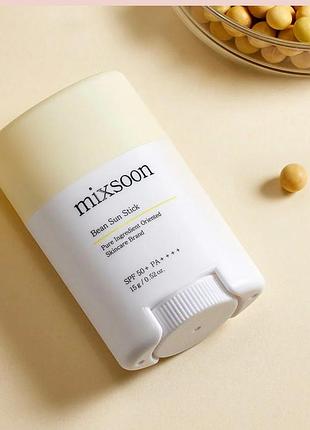 Mixsoon bean sunstick 15g сонцезахисний стік для обличчя