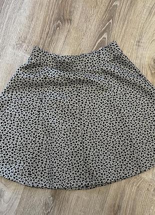 Юбка zara в лео принт