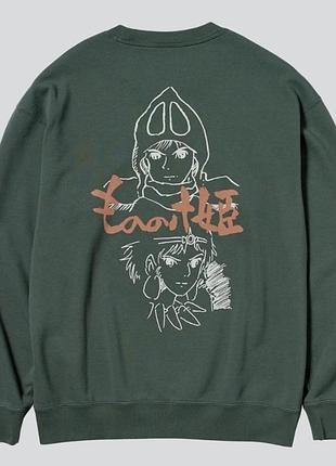 Світшот / кофта uniqlo ut x studio ghibli "princess mononoke" ( студія гіблі принцеса мононоке)