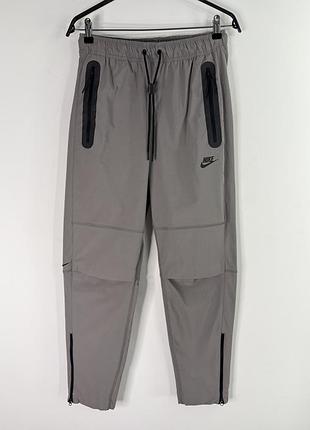 Nike tech men's woven pants flat pewter/black s size