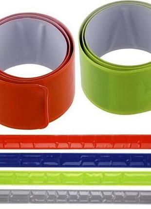 Браслет світловідбивний 22 х 3см червоний до 350м (без упакування)