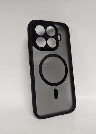 Чехол для xiaomi 17t / сяоми 17t, bq case magsafe, противоударный, полупрозрачный, черный