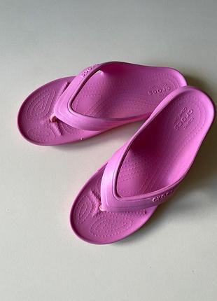 Вʼєтнамки crocs iconic comfort шльопанці рожеві шльопки крокси крокс