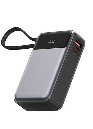 Універсальна мобільна батарея power bank acefast m21 pd65w with cable type-c, 20000mah чорний
