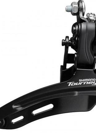 Переключатель передний shimano fd-tz500 нижняя тяга, 28,6мм, 42т. черный (fd-tz500-down)