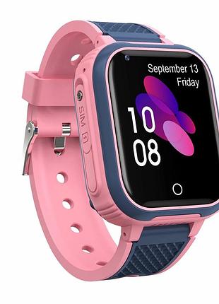 Детские наручные умные часы smart baby watch lt21 с gps (розовый)