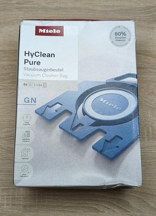 Оригинальные мешки для пылесоса miele gn hyclean pure (4 мешка + 2 фильтра)