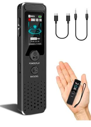 Оригінальний мінідиктофон savetek 1000 pro (32 gb) — до 600 годин запису на одному заряді!