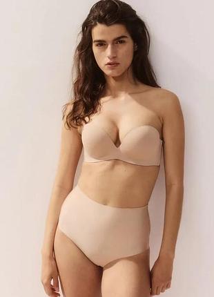 Бюстгальтер супер push-up h&m, размер 75b, цвет бежевый