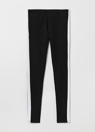 Лосины из плотного трикотажа для женщины h&m 0189616-006 xs черный, белый