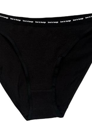 Трусики-слип хлопковые для женщины primark cares 991110238 xs черный