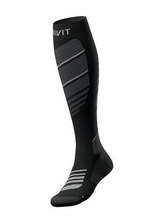 Термо-носки высокие для женщины crivit smartstep support-force 457510-ж 41-42 черный