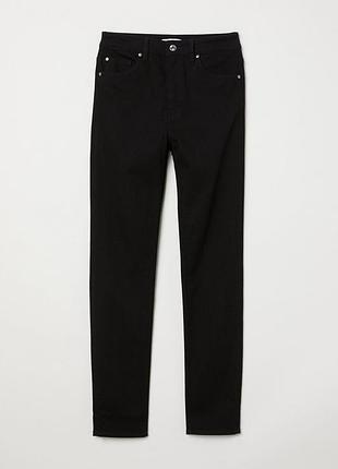 Джинсы skinny с высокой талией для женщины h&m 0573085-001 36(s) черный