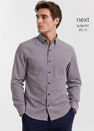 Рубашка мужская next slim fit xs (s)
