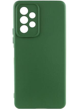 Чохол tpu getman liquid silk full camera для samsung galaxy a33 5g зелений / dark green