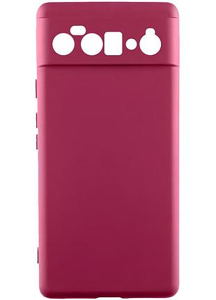Чехол tpu getman liquid silk full camera для motorola edge 60 fusion бордовый / marsala