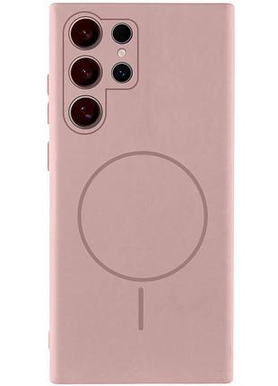 Чохол silicone cover lakshmi full camera (aa) with magnetic fit для samsung galaxy s24 ultra рожевий / pink sand